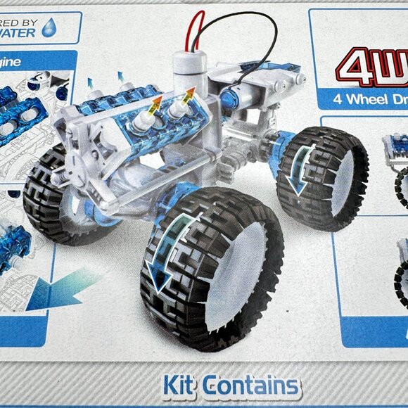 Salt Water Fuel Cell Monster Truck Kit 4WD OWI-752 DIY STEM Toy Ages 10+ Powered - Picture 4 of 12